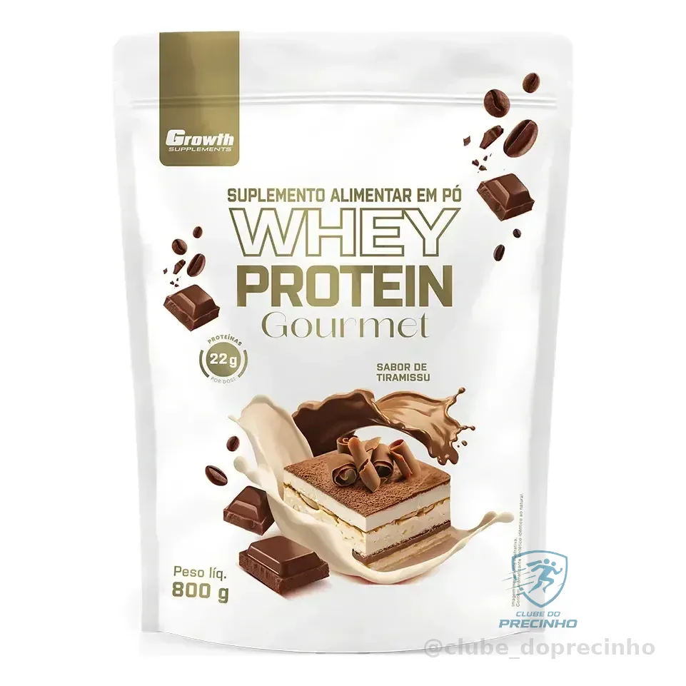 Whey Protein Gourmet 800g Growth Supplements - Tiramisu