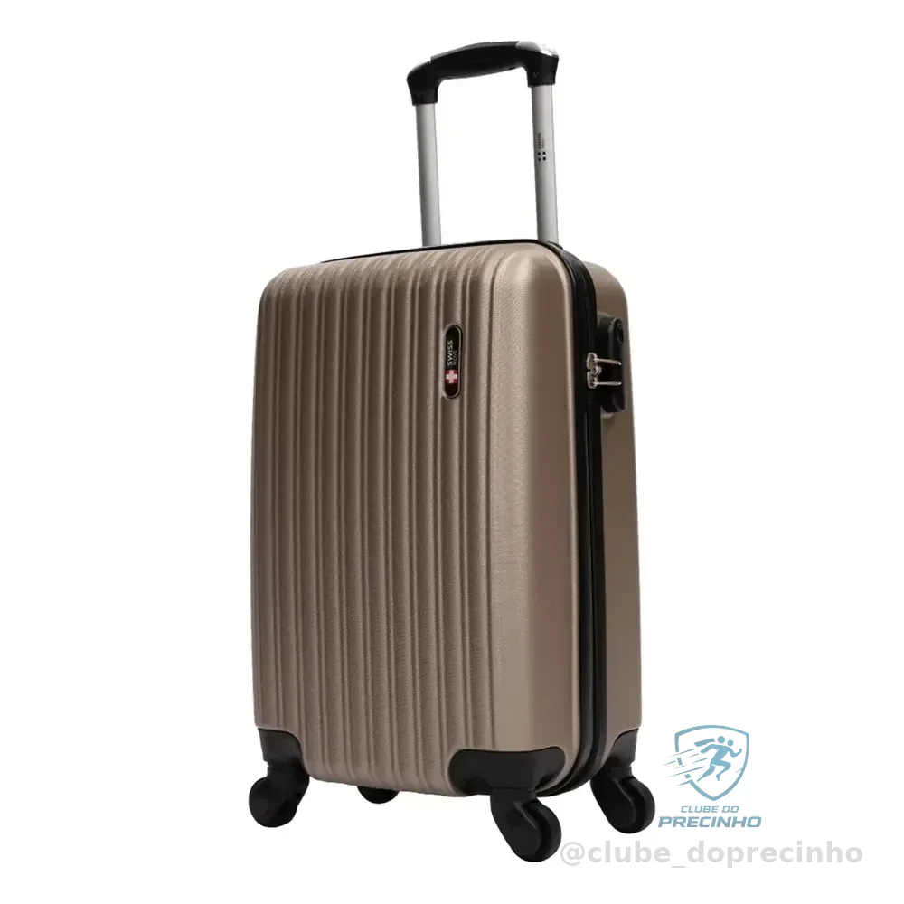Mala De Bordo 10kg Pequena Londres Swiss Move Champagne