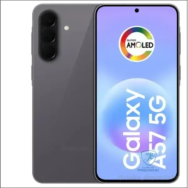 Celular Samsung Galaxy A57 5g 128gb, 8gb Ram, Câmera 50mp, Ip68, Super Amoled 6.7 , Recursos Ai -cinza