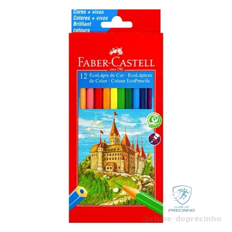 Lápis de Cor Faber-Castell 12 cores