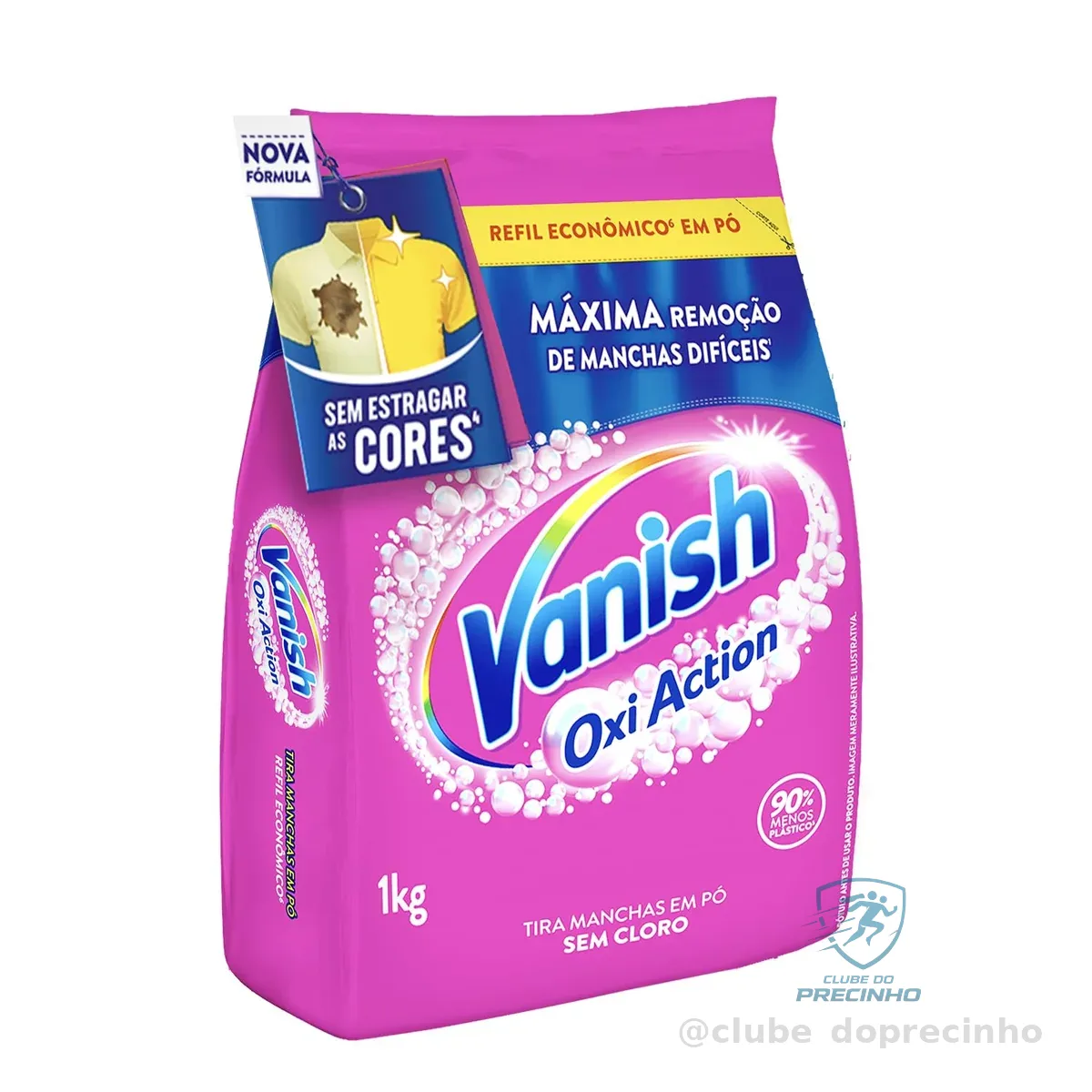 Vanish Tira Manchas Em Pó, Multi Power Oxi Action, para Roupas Coloridas 1Kg