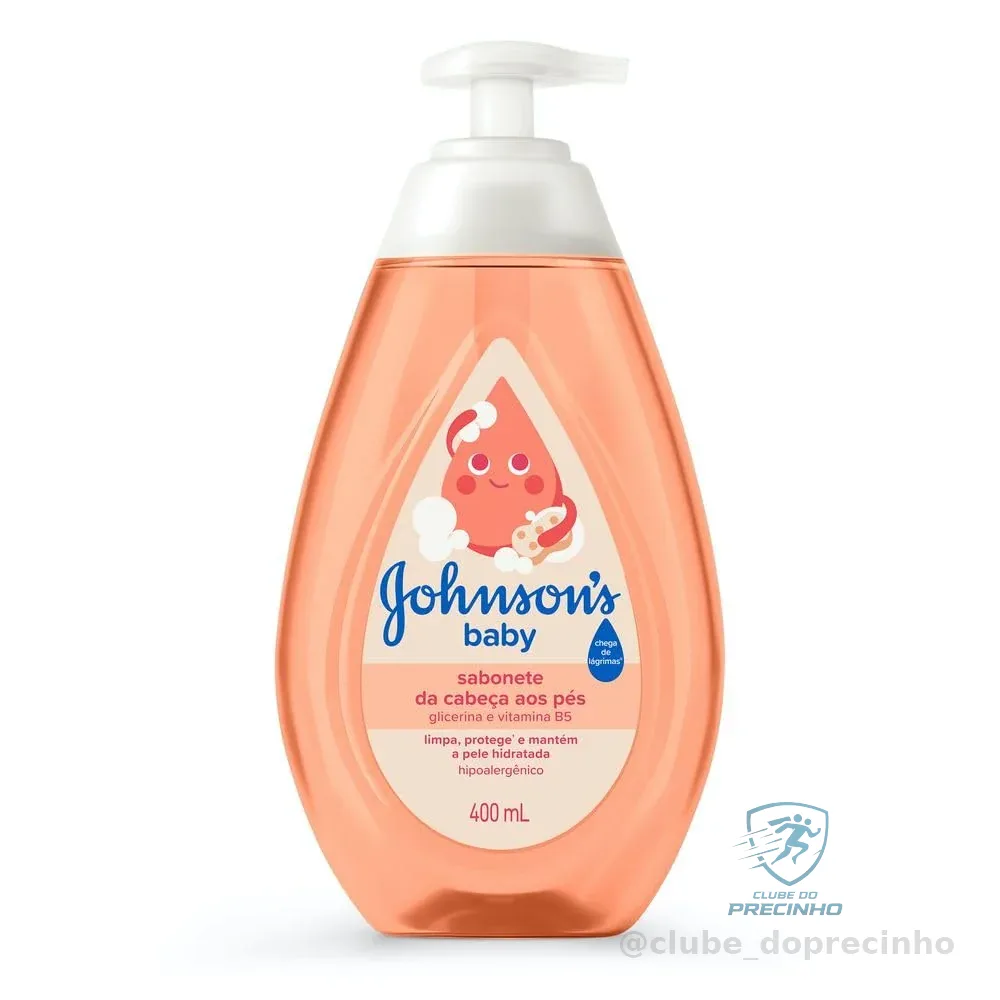 Johnson's Baby Sabonete Líquido Glicerina Da Cabeça Aos Pés, 400ml