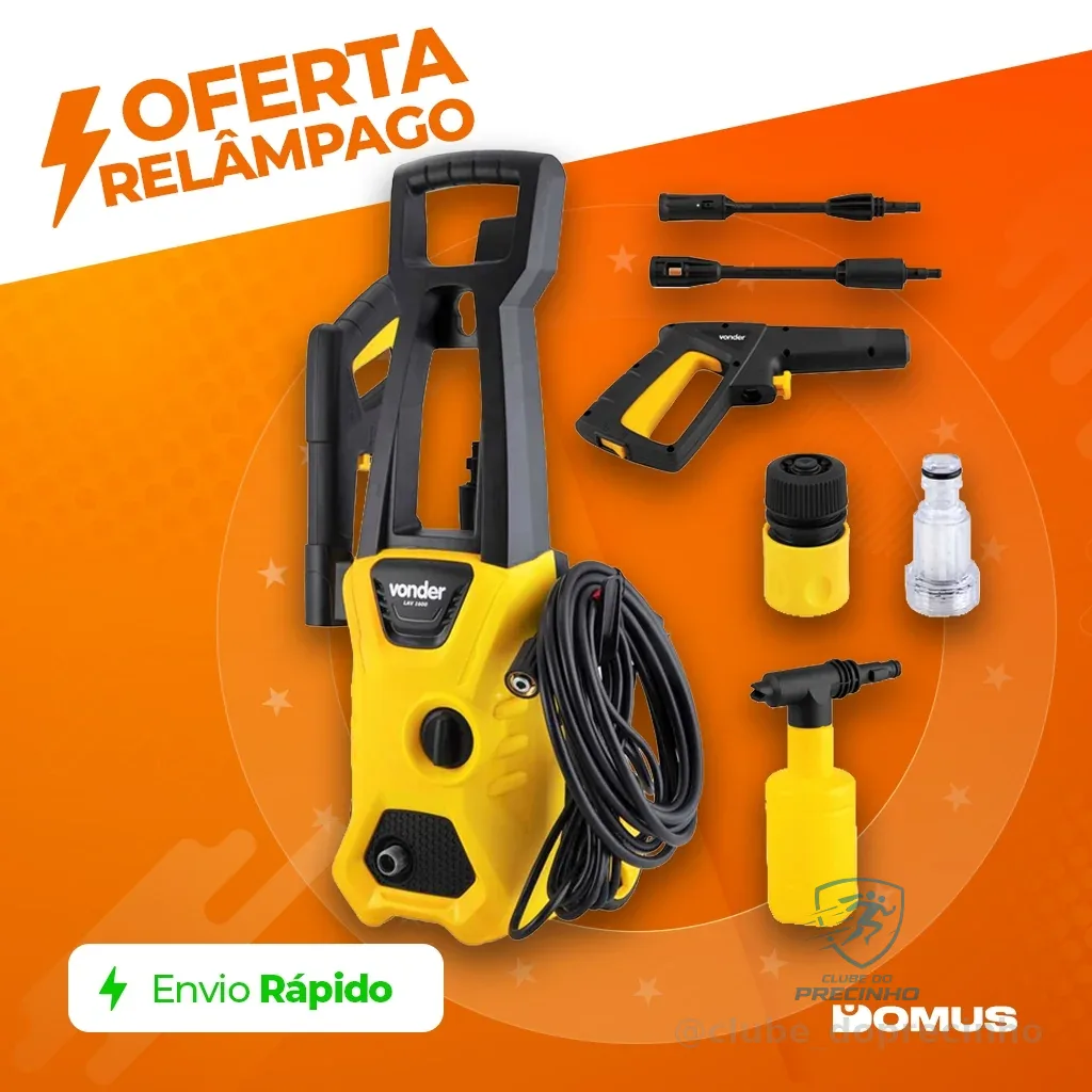 Lavadora De Alta Pressão LAV 1600, 1.600 lbf/pol² Lavadora Vap Vonder