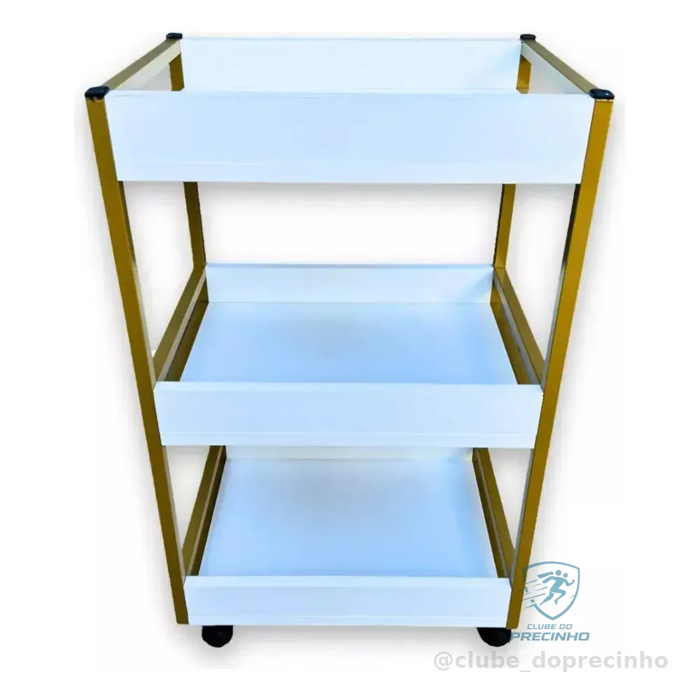 Carrinho Auxiliar Para Salão De Beleza Artes Decor