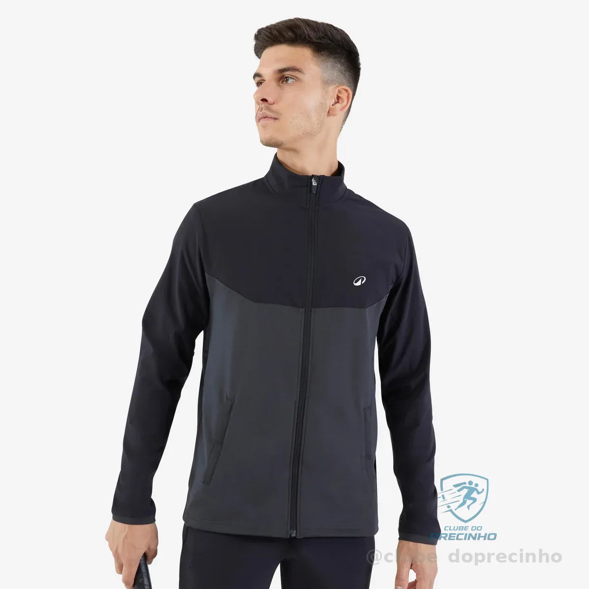 Jaqueta Masculina de Tênis 500 Kuikma Preta