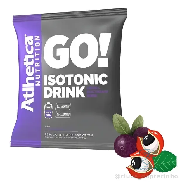 Isotonico Isotonic Drink 900g Go Atlhetica Repositor 30doses