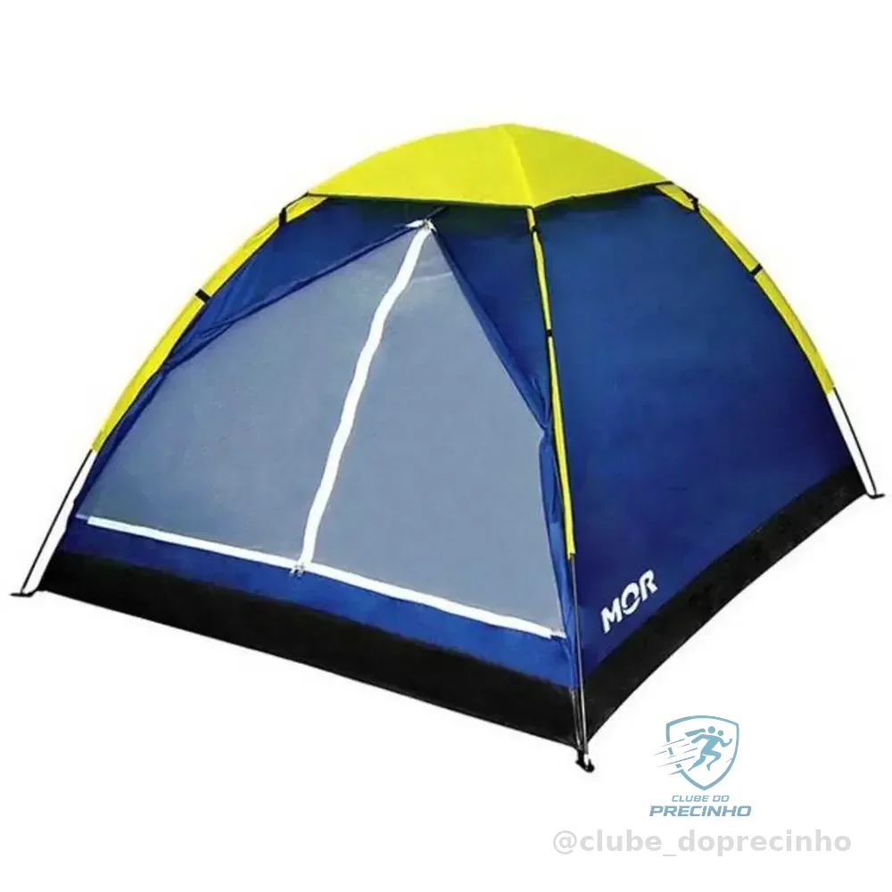 Barraca Camping Iglu Para 3 Pessoas Azul Mor Azul/amarelo
