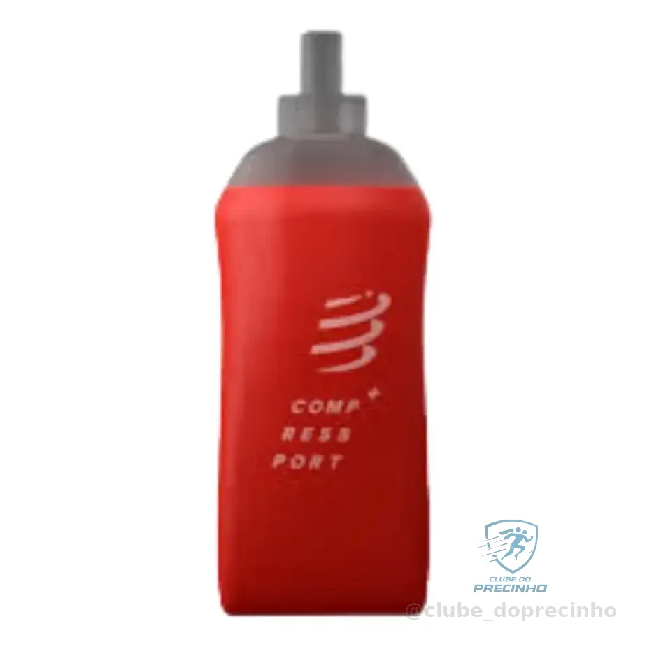 Garrafa Silicone Compressport Ergo Flask 300ml Vermelho Bpa Free