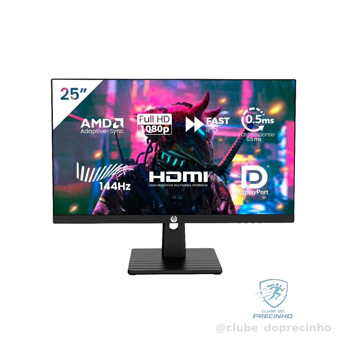 Haiz Monitor Gamer 25'' 144hz 0.5ms 1920x1080 Adaptative Sync FHD HDMI/DP IPS VESA