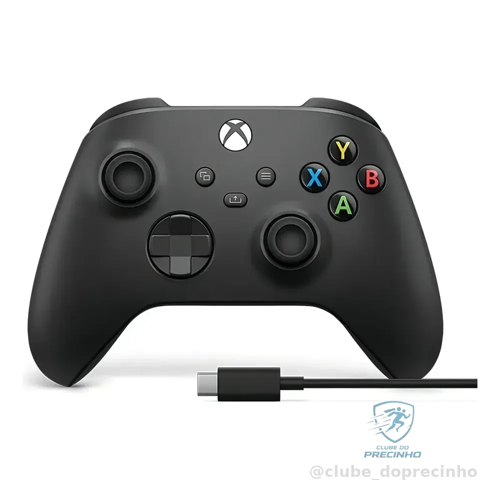 Controle Sem Fio Xbox Series Ep2-40651 + Cabo Usb Preto Carbon Black