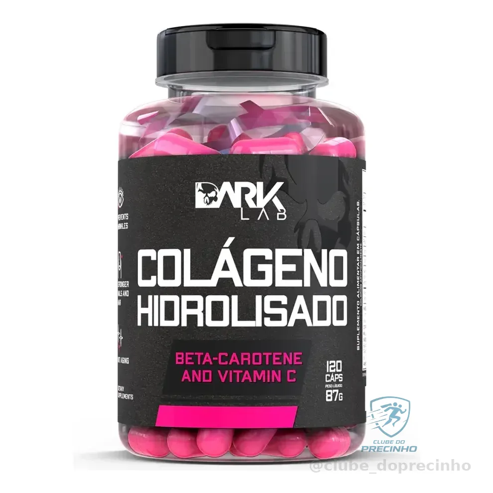 Colágeno Hidrolisado 120 Caps Dark Lab Sabor Sem Sabor