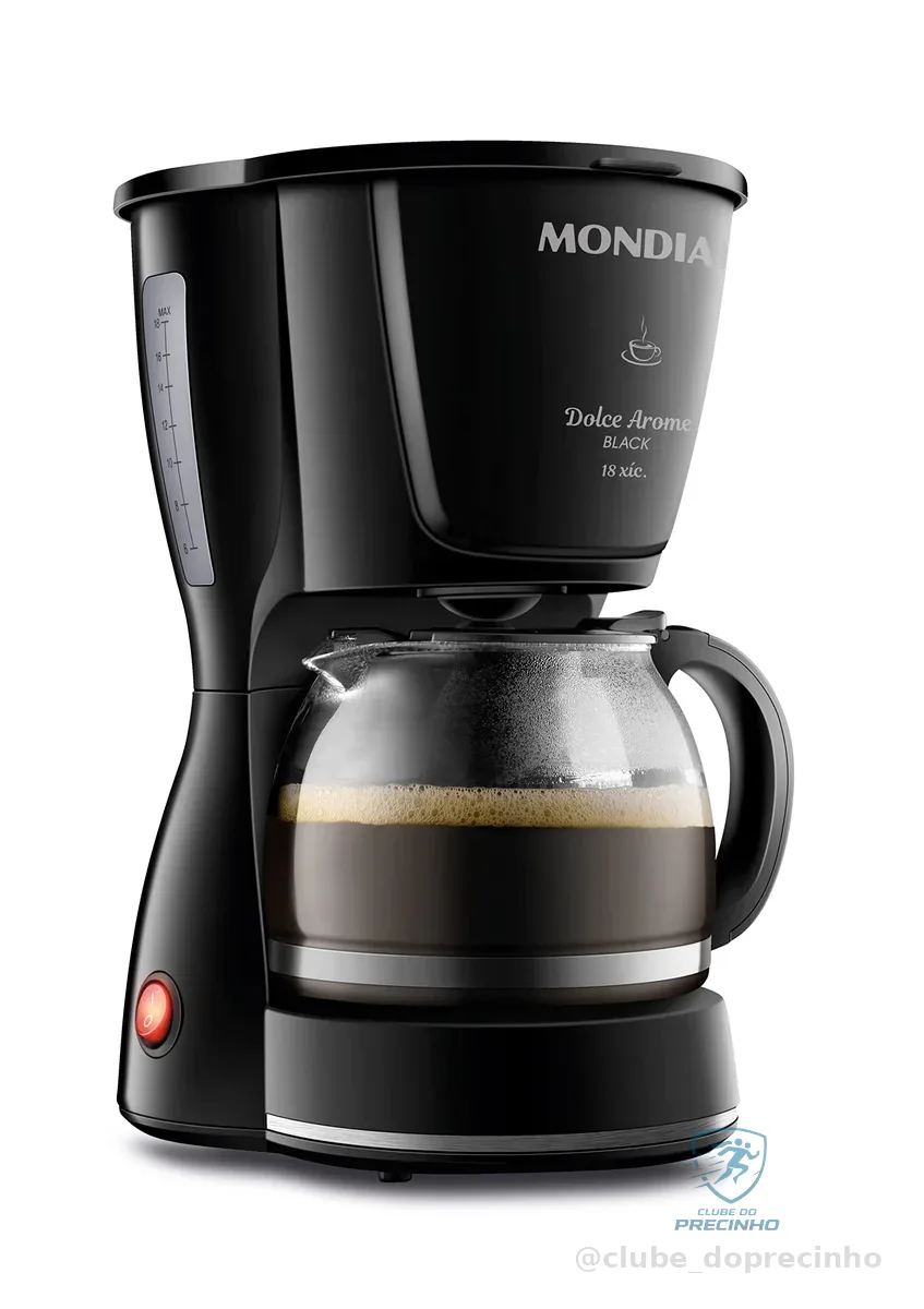 Cafeteira Elétrica Mondial Dolce Arome Black 18 Xícaras 110V