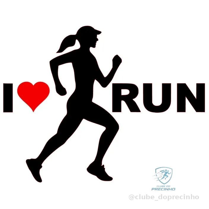 Adesivo I Love Run Mulher duas Cores - Eu Amo Correr - Runner Corredor Carro Notebook Tablet