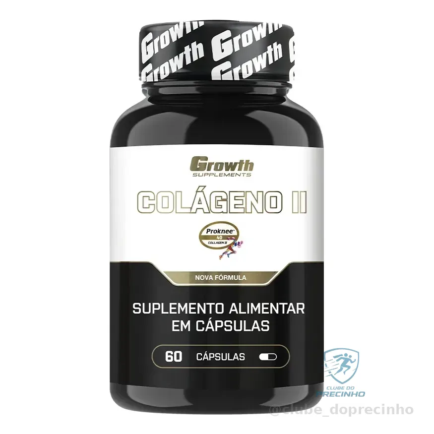Colágeno Tipo 2 60 Cáps. Growth Supplements Sem Sabor