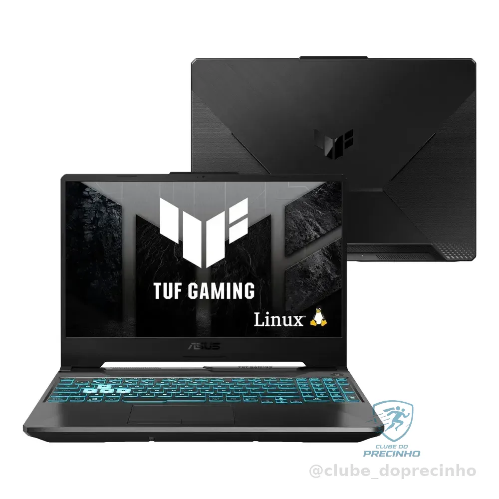 Notebook Gamer Asus Tuf Gaming A15, Amd Ryzen 7, Rtx 3050, 8gb Ram, 512gb Ssd, Linux Keepos, Graphite Black - Fa506ncg-hn216 Preto Grafite