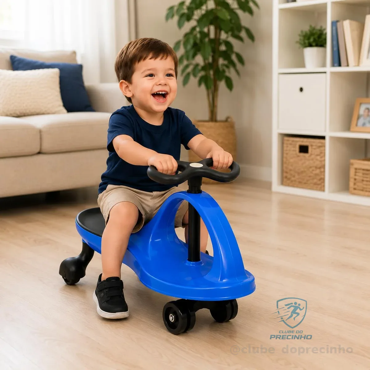 Carrinho Rolima Gira Gira Rodopio 360 Graus Infantil Criança Rodopio Triciclo Volante Menino E Menina Resistente Brinquedo Suporta até 80Kg