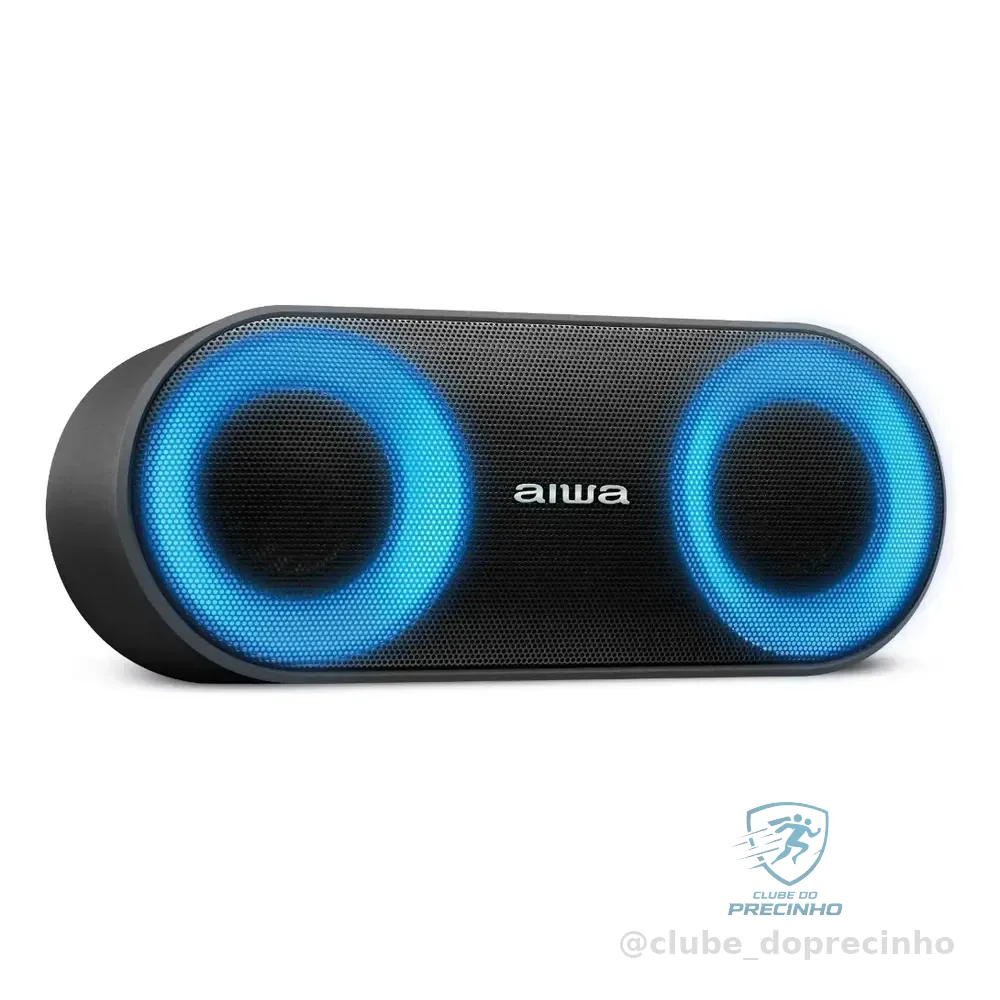 Caixa De Som Speaker Aiwa Aws-sp-01 Bluetooth Cor Preto 127/220v