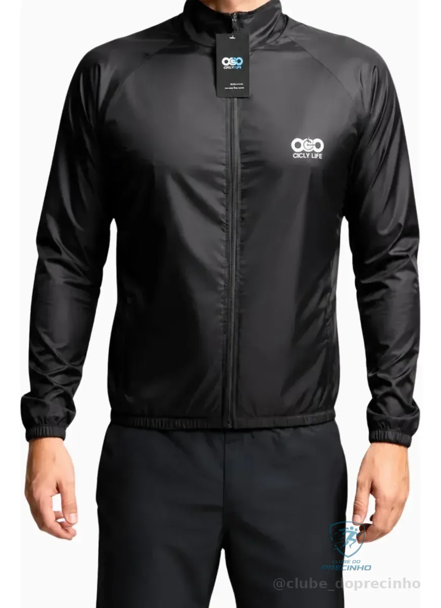 Corta Vento Cicly Life Elite Refletivo Preto