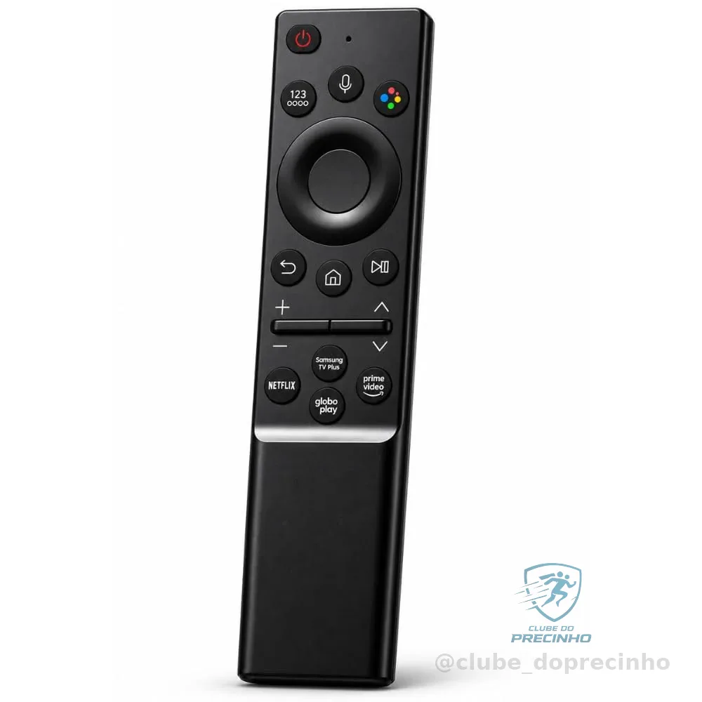 Controle Remoto Premium Compatível com Samsung Smart TV 4K, Crystal, QLED, Neo QLED e OLED – Não Precisa Configurar – Atalhos para Netflix, Prime Video e Apps