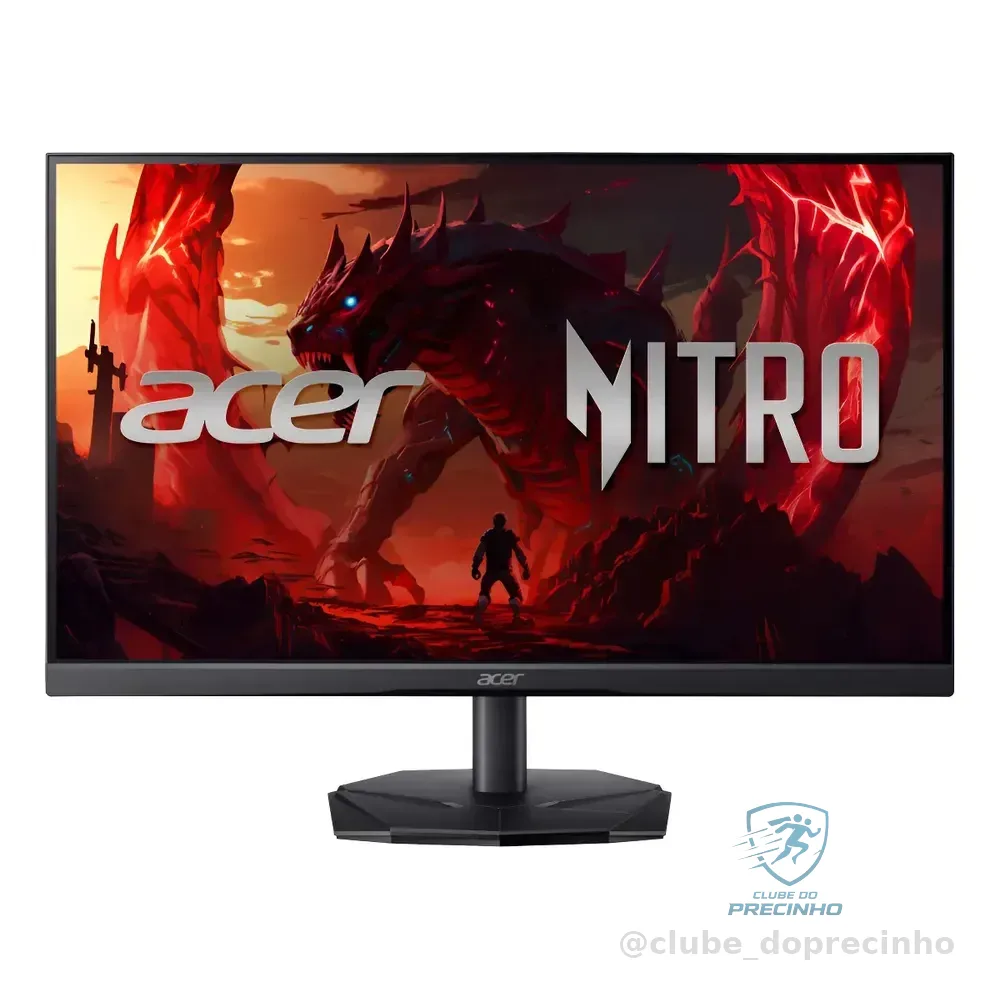 Monitor Gamer Acer Nitro Kg251q X0biip 24,5 | Full Hd 1920×1080  200 Hz  2 Ms  Led Va  Hdmi + Displayport  Amd Freesync Premium Preto 127/220v