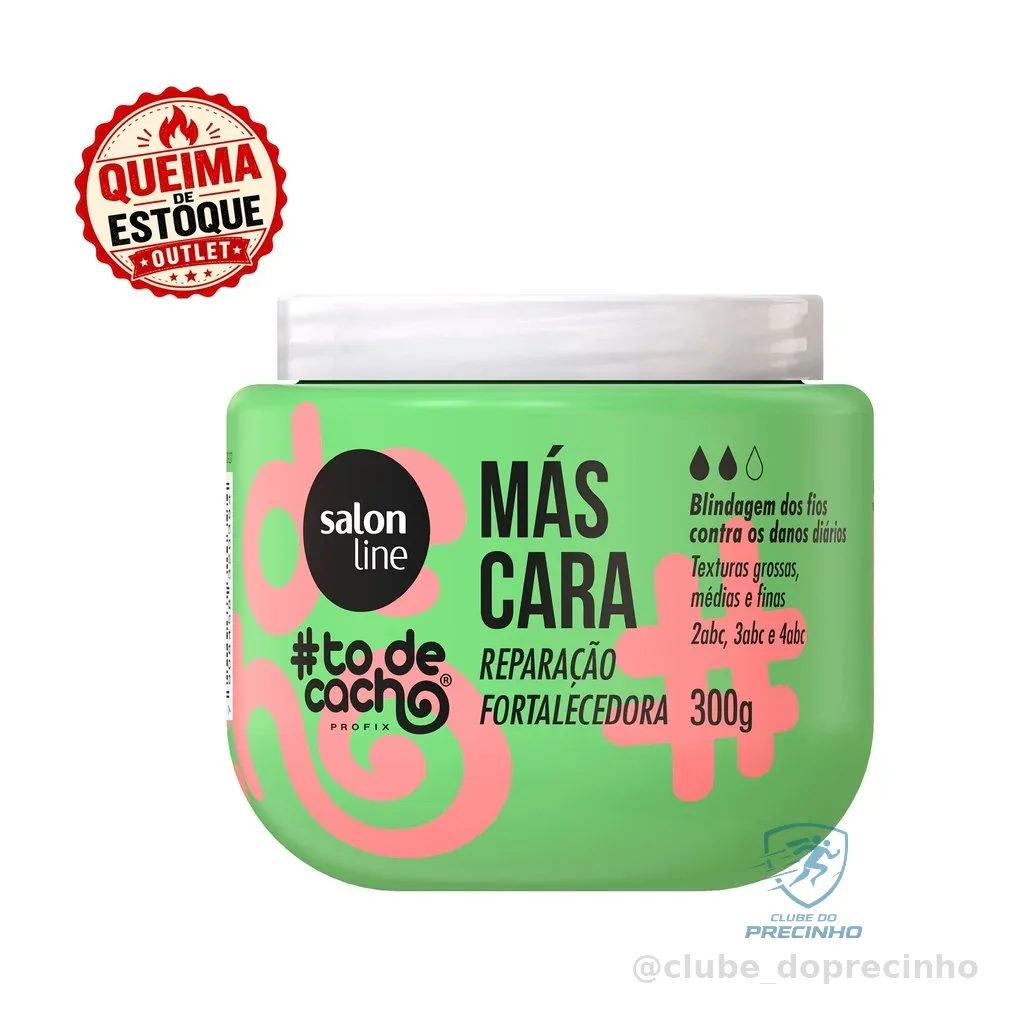 Máscara #todecacho Reparação Fortalecedora 300g