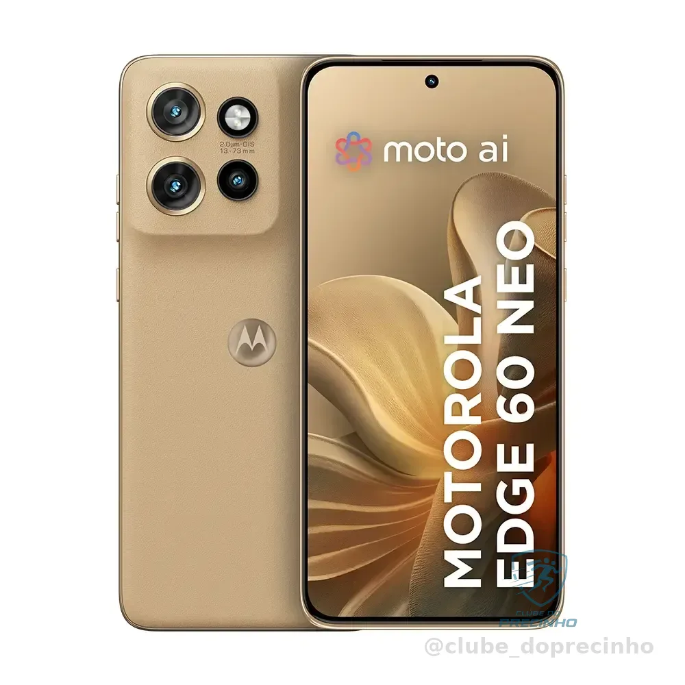 Smartphone Motorola Edge 60 Neo 5g - 512gb 24gb (12gb Ram + 12gb Ram Boost) 50mp Sony Camera Moto Ai E Tela 1.5k Super Hd - Late Latte