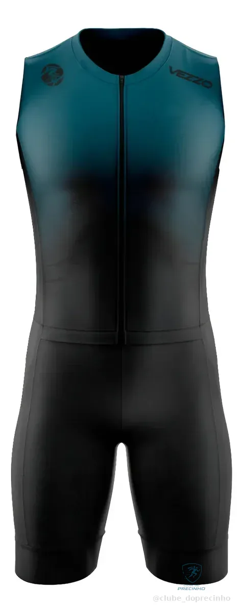 Macaquinho Carbon Vezzo Unissex Triathlon Corrida Regata