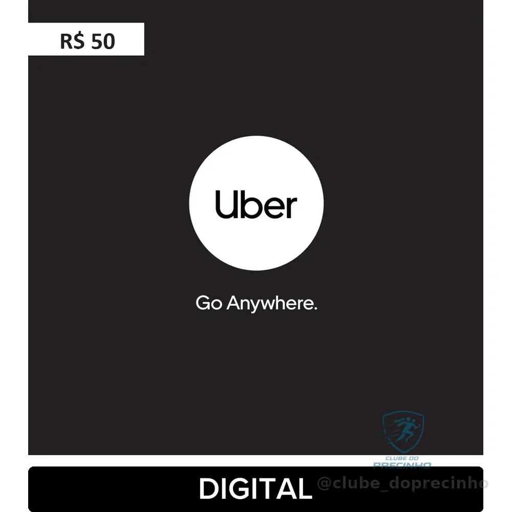 Uber Gift Card R$50 (digital)