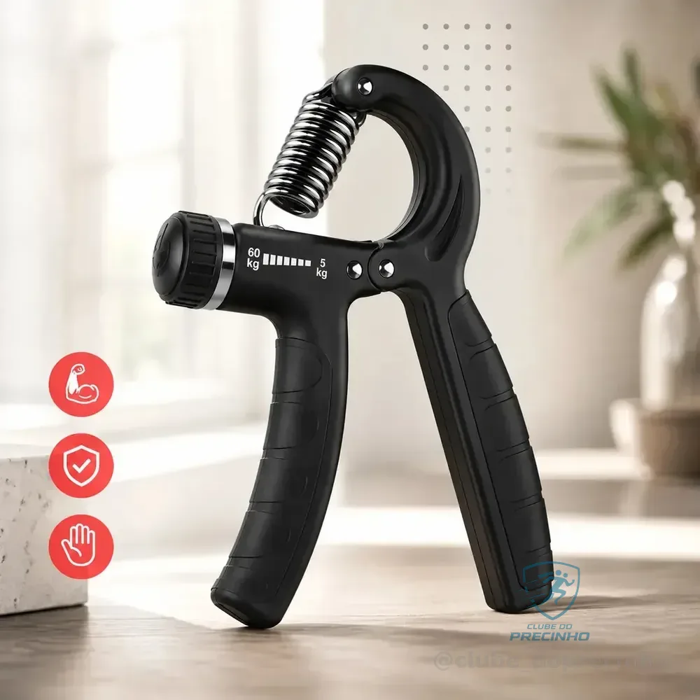 Fortalecedor De Punho E Antebraço Hand Grip  Resistência Ajustável (5kg A 60kg) 