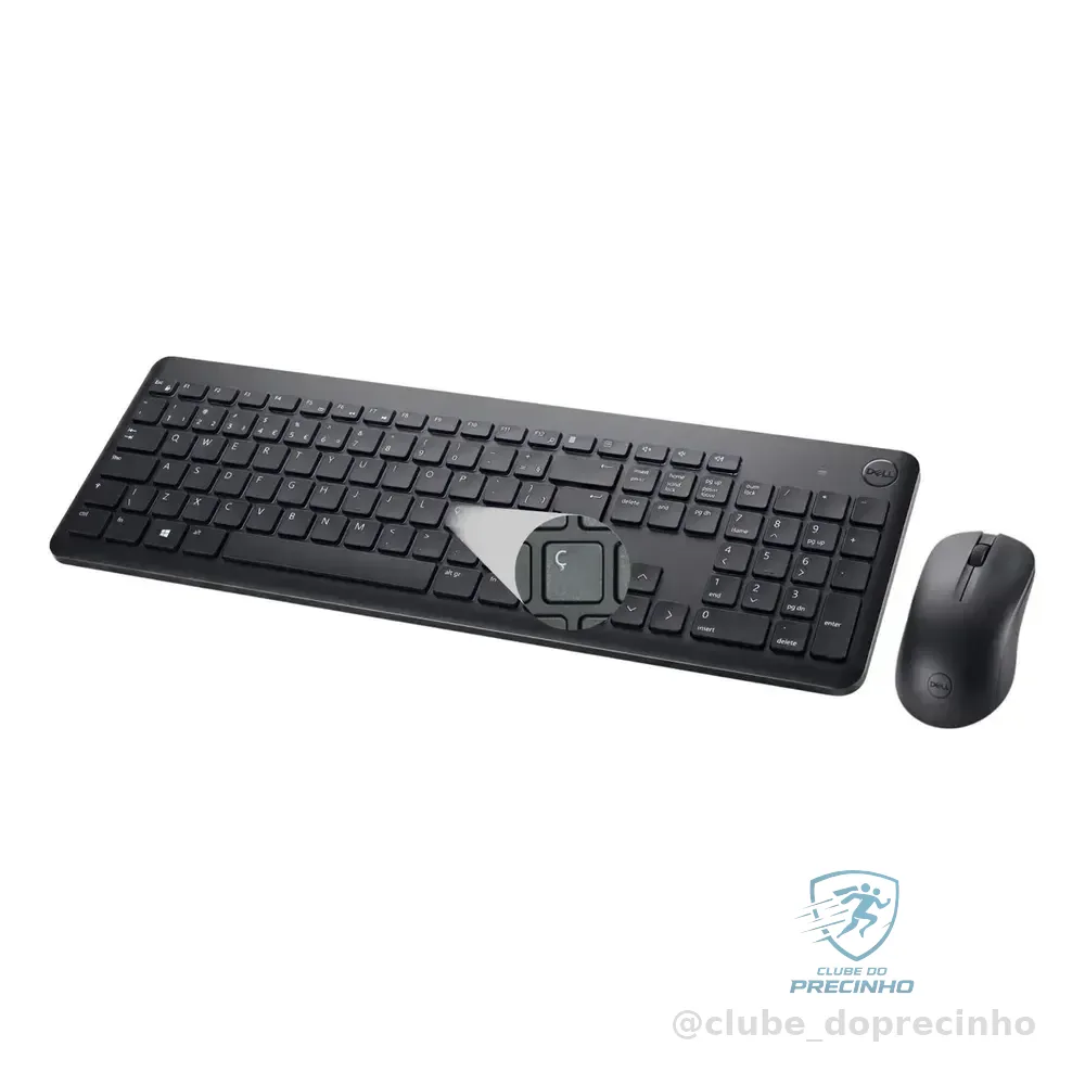 Teclado E Mouse Sem Fio Dell Km3322w Preto