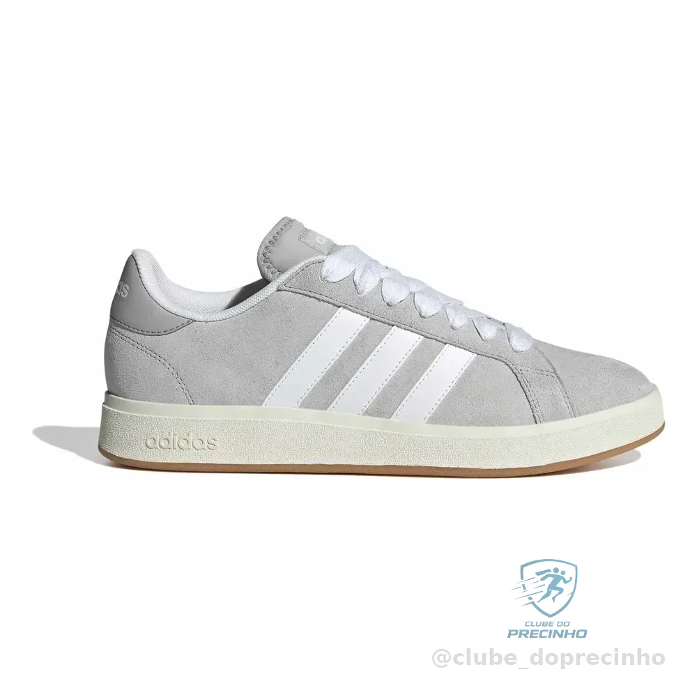 Tênis Masculino Grand Court Base 00s adidas Gretwo/ftwwht/gum10 Liso 41 Br