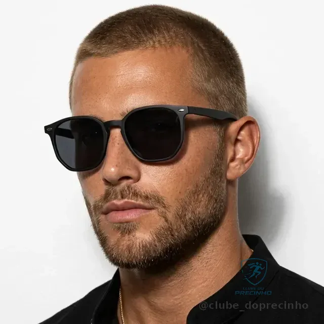Óculos De Sol Hexagonal Unissex Premium Com Proteção Uv400