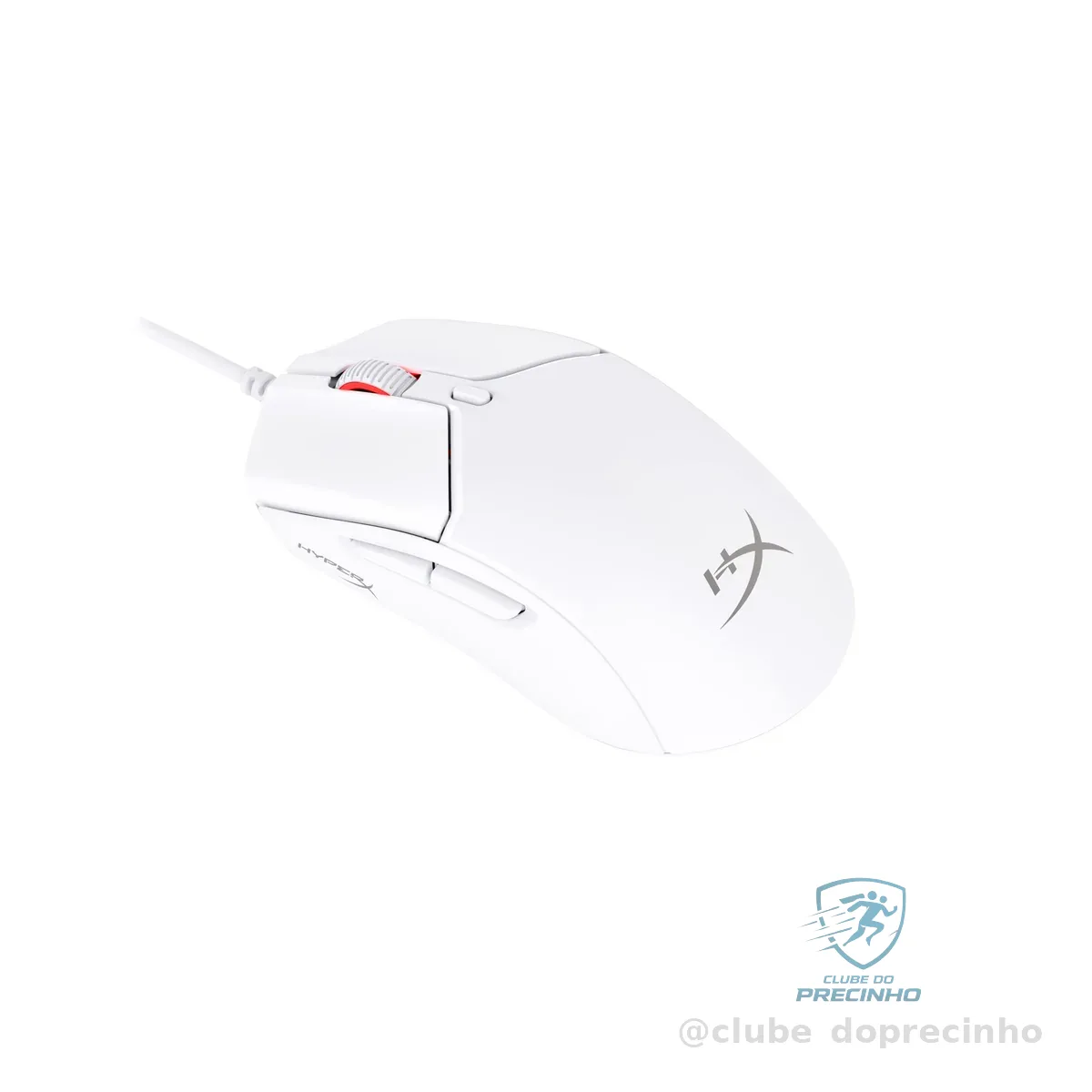 Mouse Gamer HyperX Pulsefire Haste 2 - Design Super Leve de 53g, Sensor de precisão HyperX 26K, Até 26000 DPI, 8000HZ, Cabo Ultraflexível, Branco (6N0A8AA)