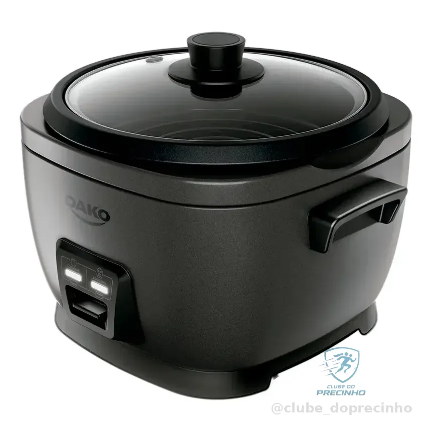 Panela De Arroz Elétrica Dako 700w Com 4 L 10 Xícaras Cinza Cor Cinza-escuro Frequência 60 Hz 220v