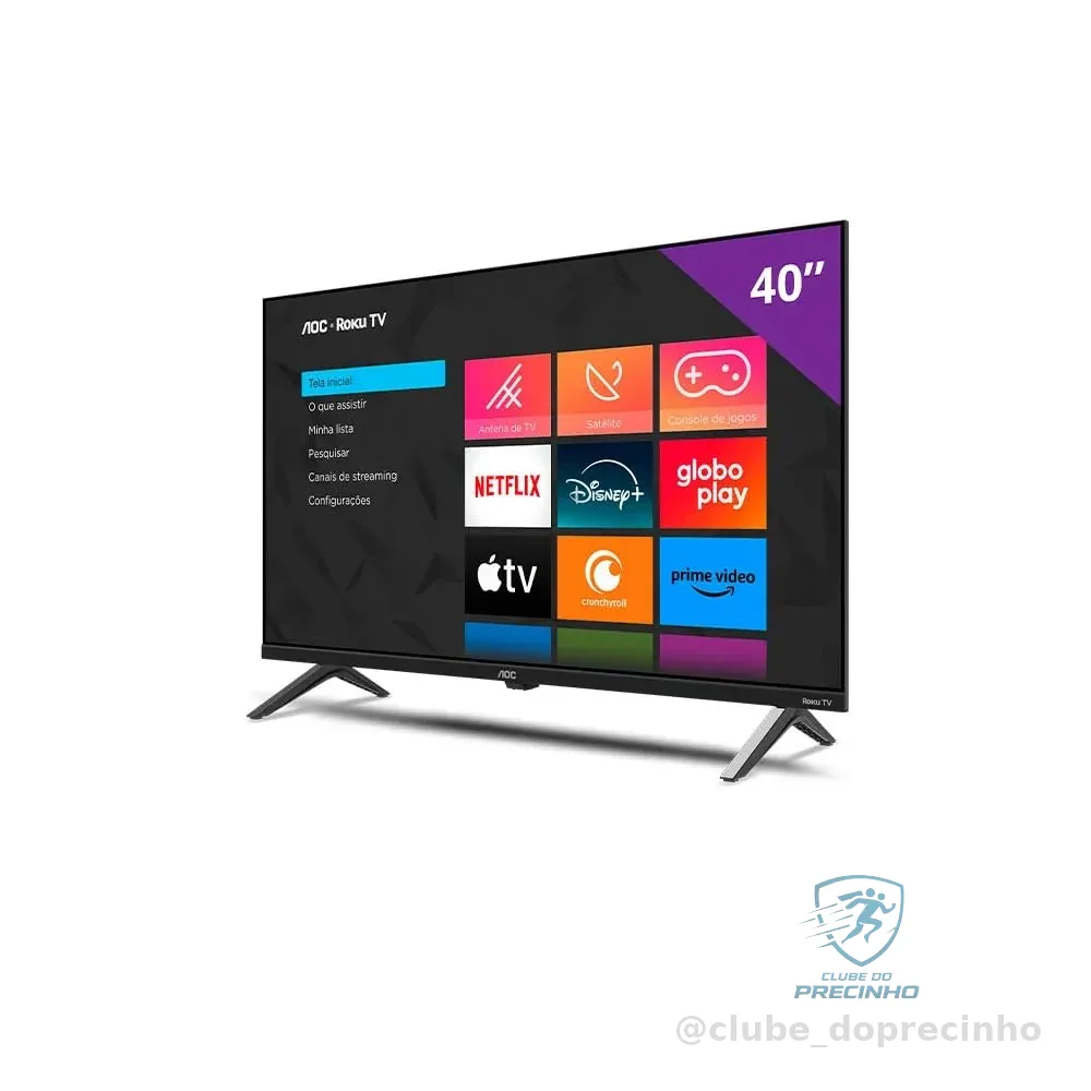 Smart TV 40" AOC Roku TV DLED Full HD 40S5045/78G - Bivolt