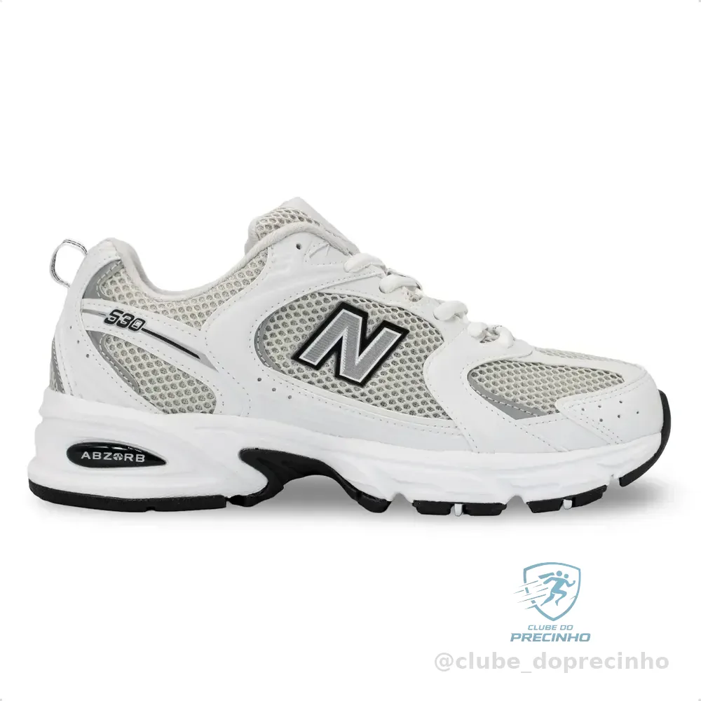Tênis New Balance Unissex 530 Branco E Grafite 37