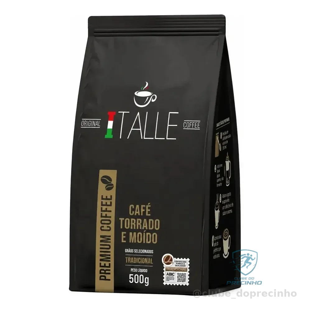 Cafe Tradicional Torrado E Moido Café Em Pó Cafe Italle 500g