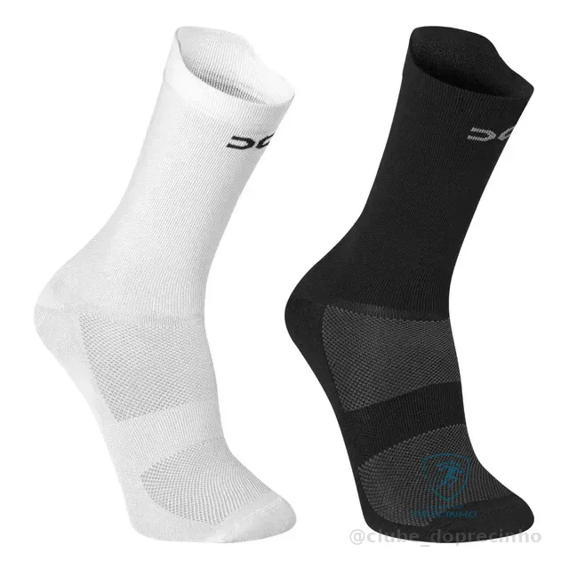 Kit 2 Pares Meia Esportiva Unissex Running Ciclismo Fitness
