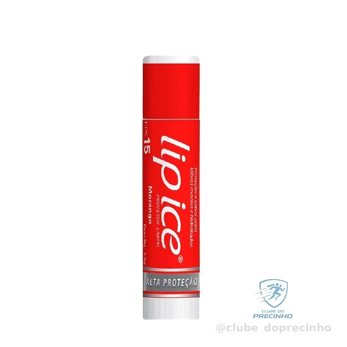 Lip Ice® Protetor Labial Fps15 Protege e hidrata os lábios - Morango 3.5G