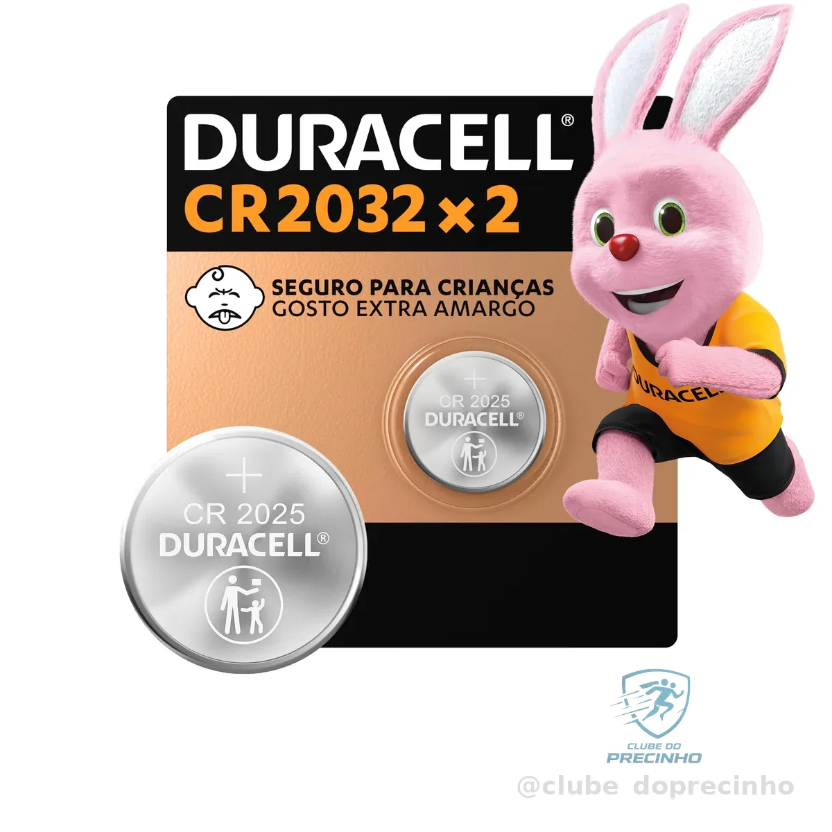 Duracell Pilhas Moeda CR2032 Pack 2 Unidades – Ideal para Placas Mãe e Controles Automotivos