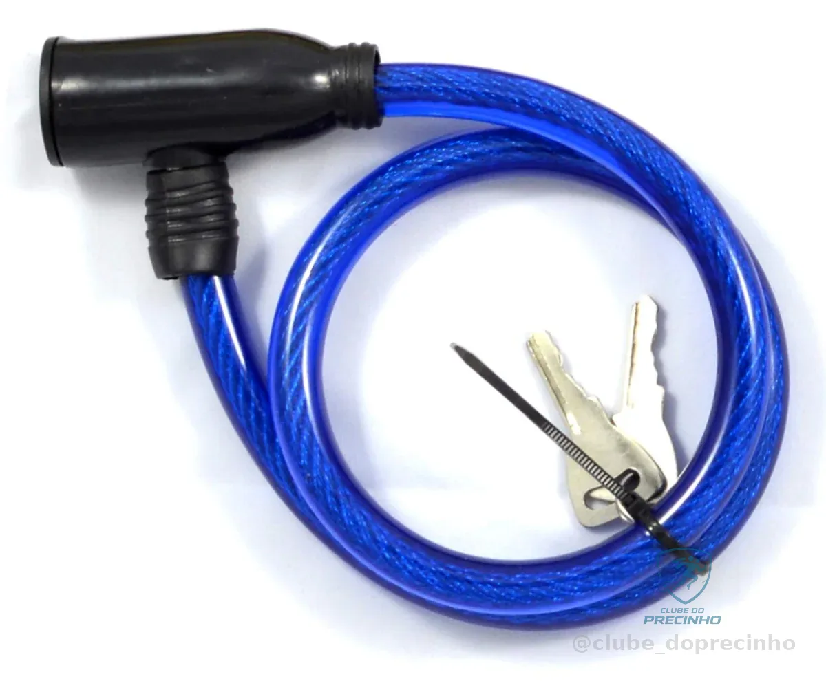 EDA Cadeado Para Bicicleta Com Cabo De Aço 60 Cm Eda