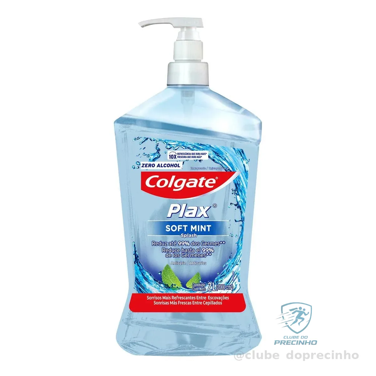 Enxaguante Bucal Colgate Plax Soft Mint 2l | Zero Álcool