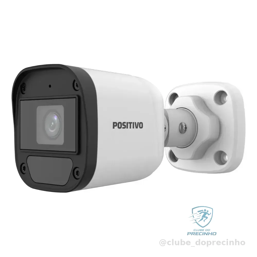 Câmera Hd Plus Bullet 2mp Com Microfone Embutido | Ip67 A Prova D'água E Poeira | Visão Noturna 20m | Tecnologia 4 Em 1 (tvi/ahd/cvi/cvbs) Branco
