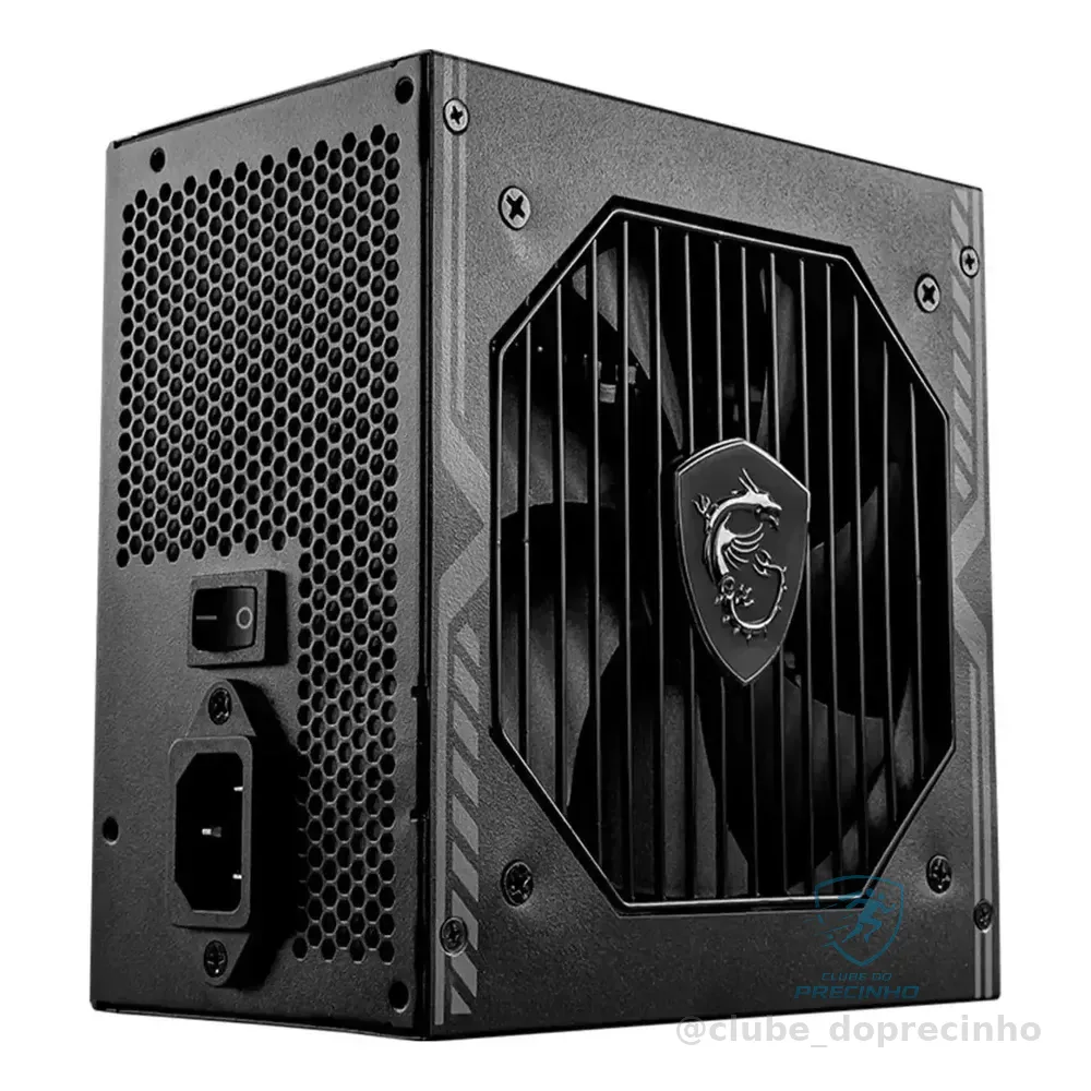 Fonte Msi Mag 650w 80 Plus Bronze Pfc Ativo A650bnl Preto