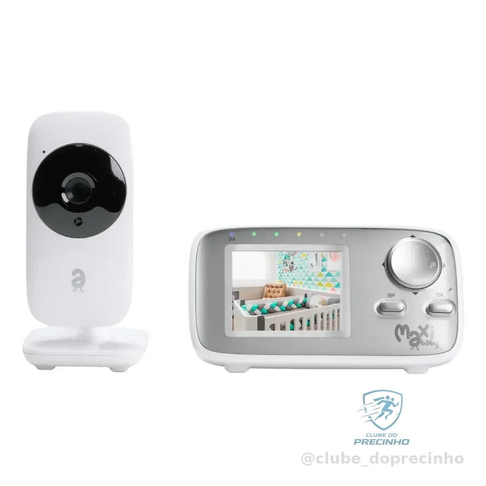 Babá Eletrônica Monitor 2.4 Sem Fio Zoom Baby On Maxi Baby 127/220v Branco