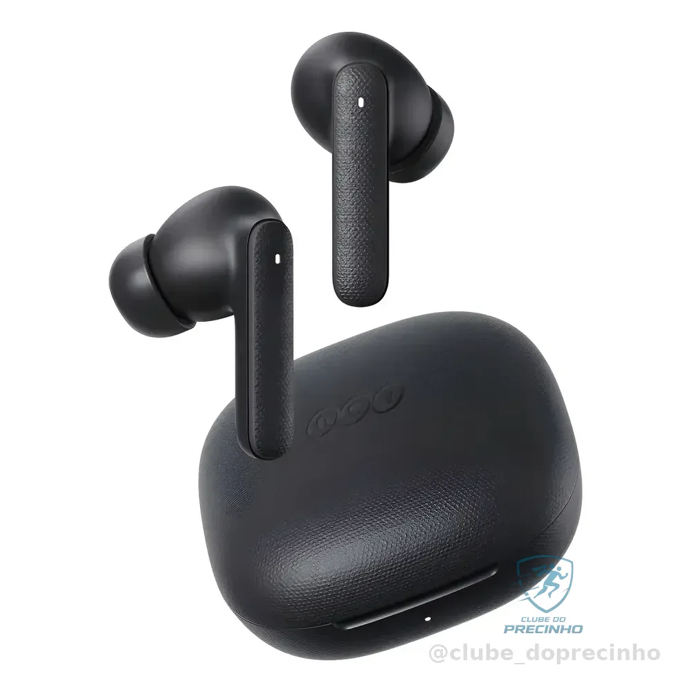Fone Qcy Buds T43 Bluetooth 5.3 Enc Ipx4 Cor Preto