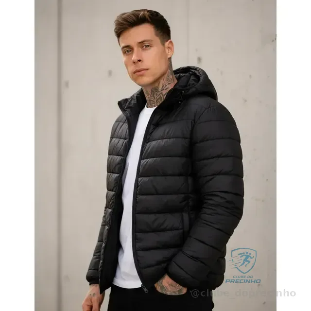 Jaqueta Puffer De Frio Intenso Blusa Impermeável Inverno