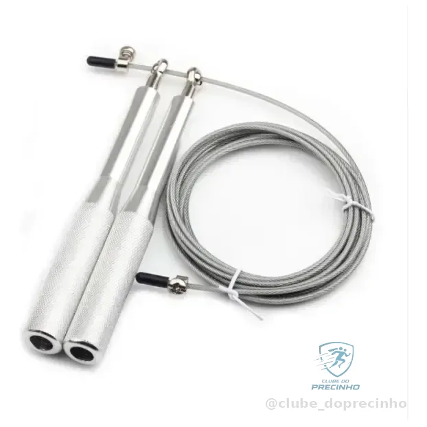Corda De Pular Crossfit Speed Rope Rolamento Cabo De Aço 3m