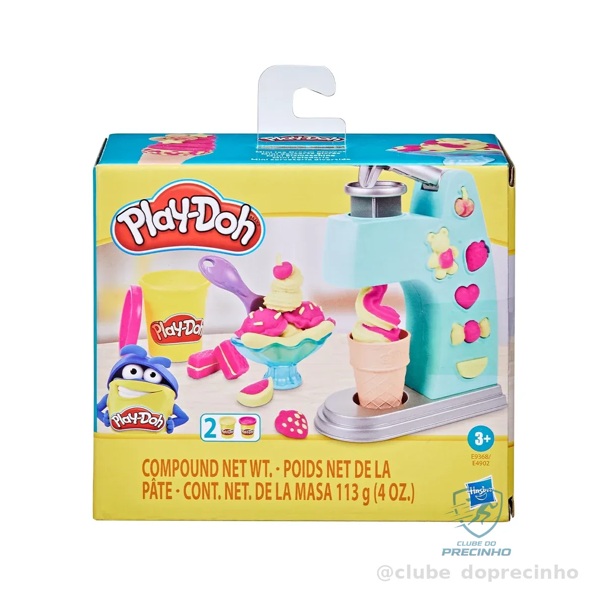 Play-Doh, Massinha de Modelar Infantil, Mini Sorveteria Divertida - Conjunto de Brinquedo com Acessórios e 2 Potes - A partir de 3 Anos
