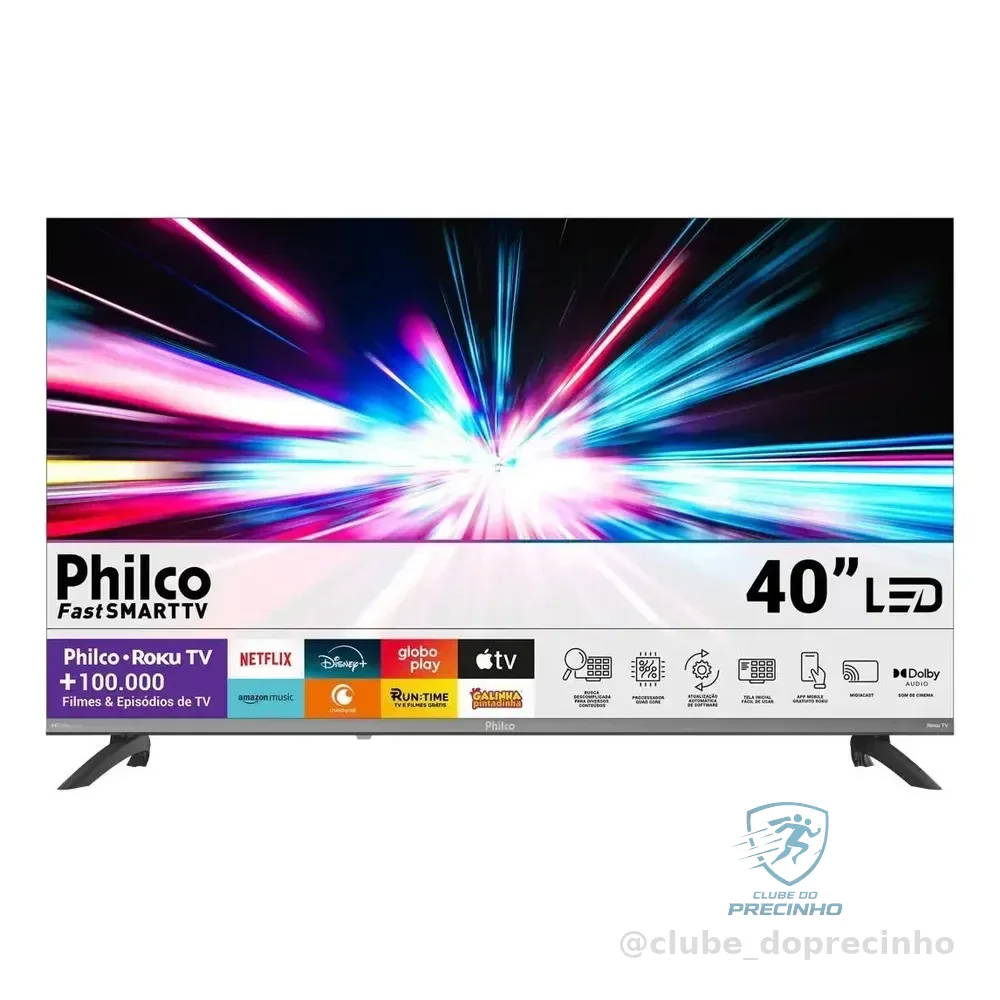 Smart Tv Philco 40 P40vik Led Roku Dolby Audio Wi-fi Hdmi Hdr Full Hd 110/220v
